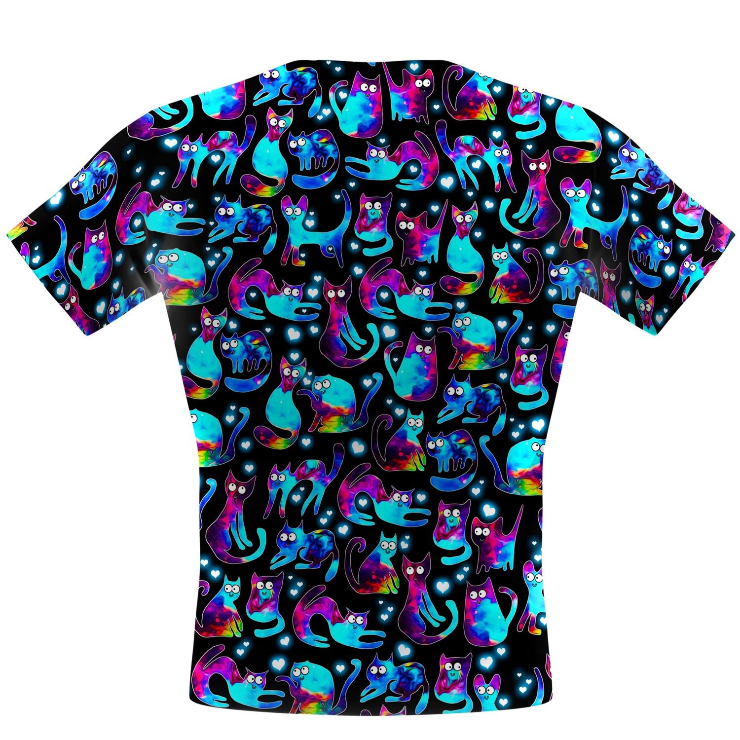 Space Kitties Performance Shirt - High-Quality Cat-Themed Athletic Top for Running & Workouts - Perfect for Gym, Yoga & Outdoor Activities