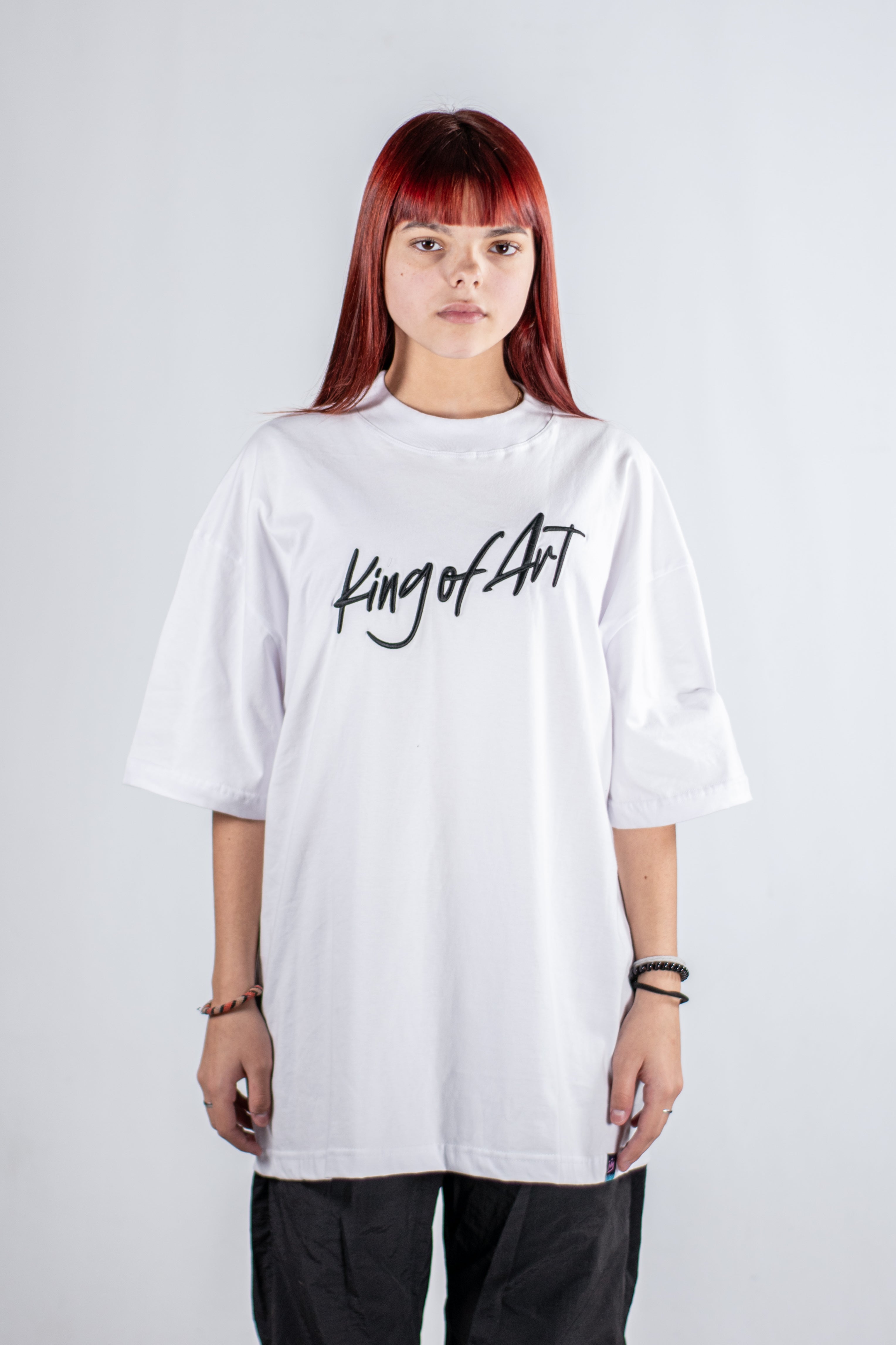 King Of Art Unisex Oversized T-Shirt - Bold Koa Blanco W4 - Trendy Streetwear for Men & Women | Perfect for Casual Wear, Concerts, and Urban Fashion