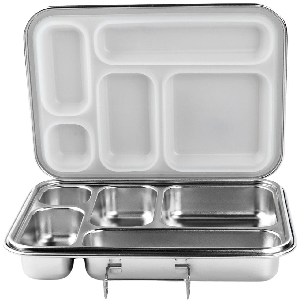 Eco-Friendly Bento Lunch Box with 5 Compartments - Leak Proof & Microwave Safe for Kids & Adults - Perfect for School, Office & Picnics