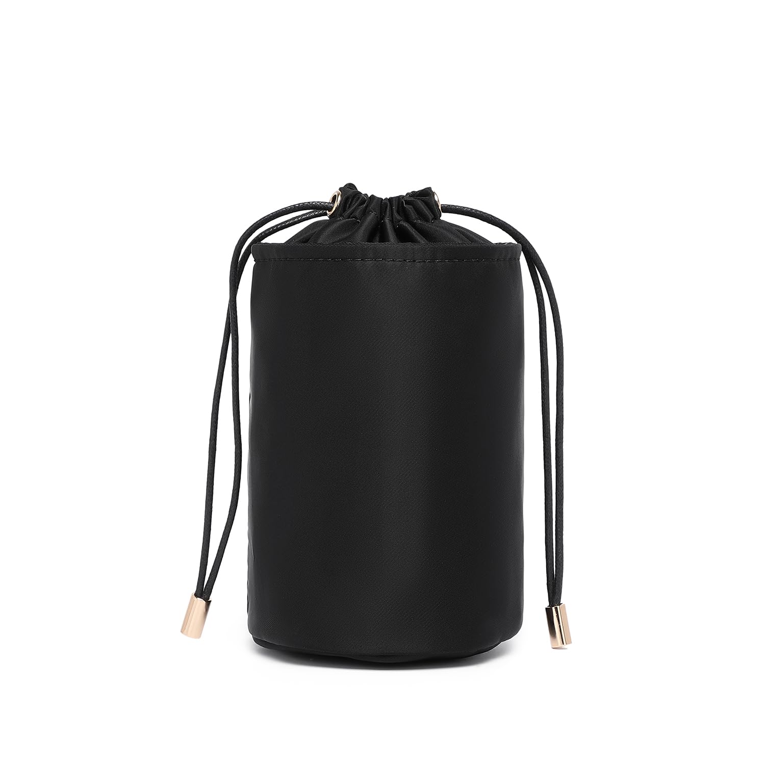 Tall Purse Organizer Insert for Women - Canvas Round Handbag Storage Organizer with Cosmetic Pouch | Perfect for Bucket Bags, Makeup Storage & Travel Accessories
