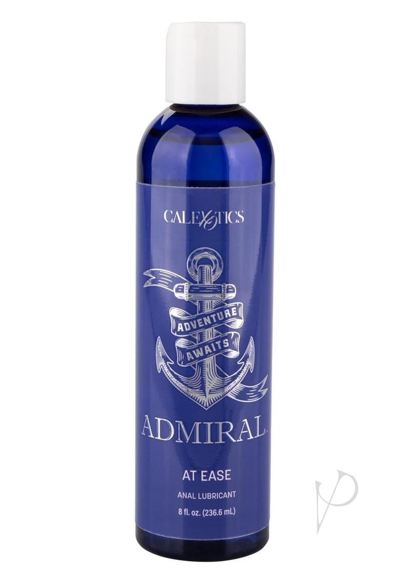 Admiral At Ease Water-Based Personal Lubricant for Anal Comfort - 8oz Bottle | Gentle & Long-Lasting Formula for Enhanced Intimacy & Discreet Use