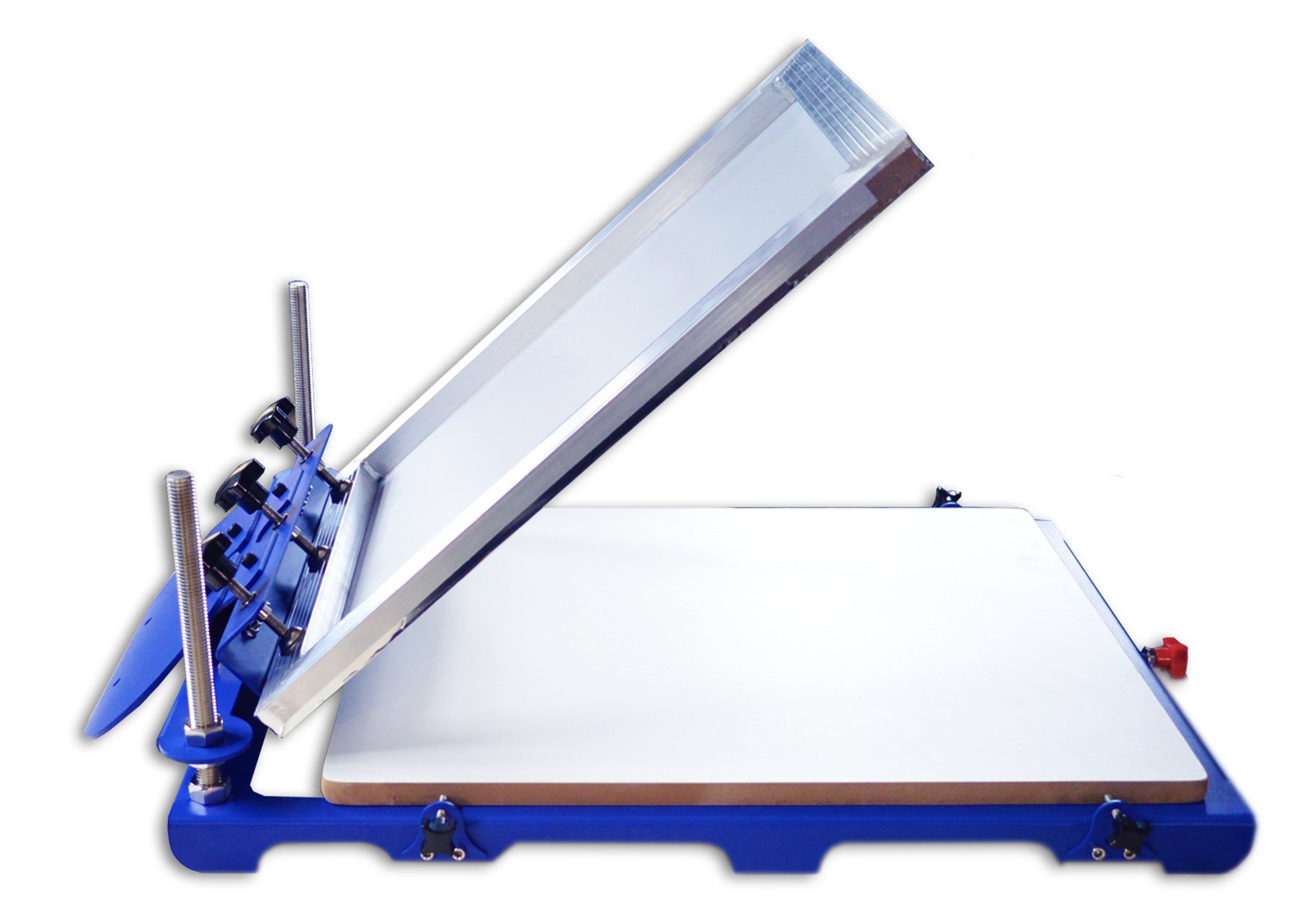 TECHTONGDA 20x24 Inch Single Color Screen Printing Machine - DIY Adjustable Screen Printer for T-Shirts, Posters & Crafts (No Frame Included)