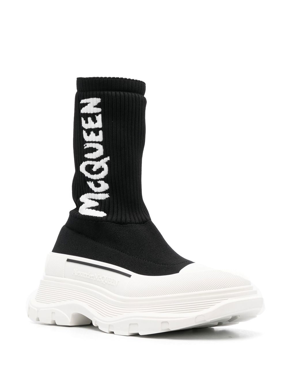 Alexander McQueen Black Leather Sneakers for Men & Women - Luxury Fashion Shoes for Casual Wear & Street Style