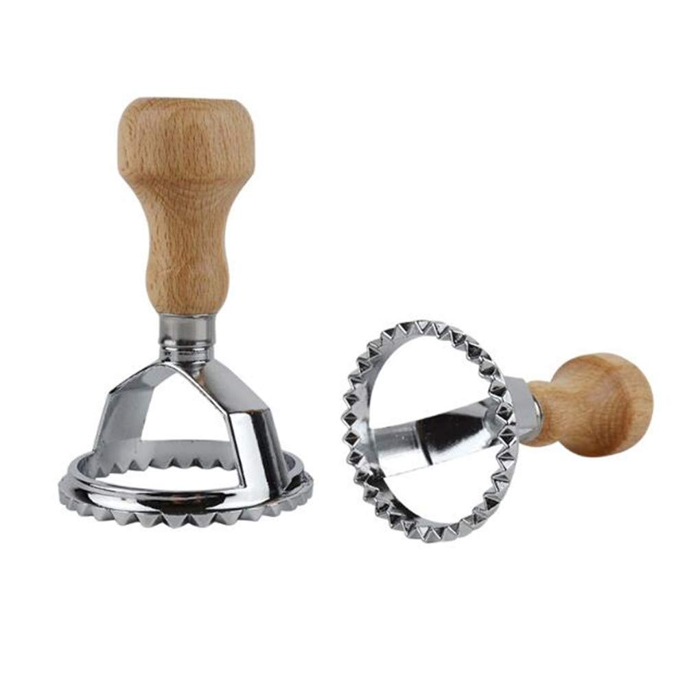 1 Piece Dumpling Maker - 6.5cm Round Metal Dumpling Mold & Ravioli Stamp Pasta Cutter - Pelmeni Dough Press & Pastry Maker Tool for DIY Cooking, Baking - Perfect for Homemade Dumplings, Pasta, Pies & Ravioli - Great for Family Cooking, Holiday Meals & Italian Cuisine
