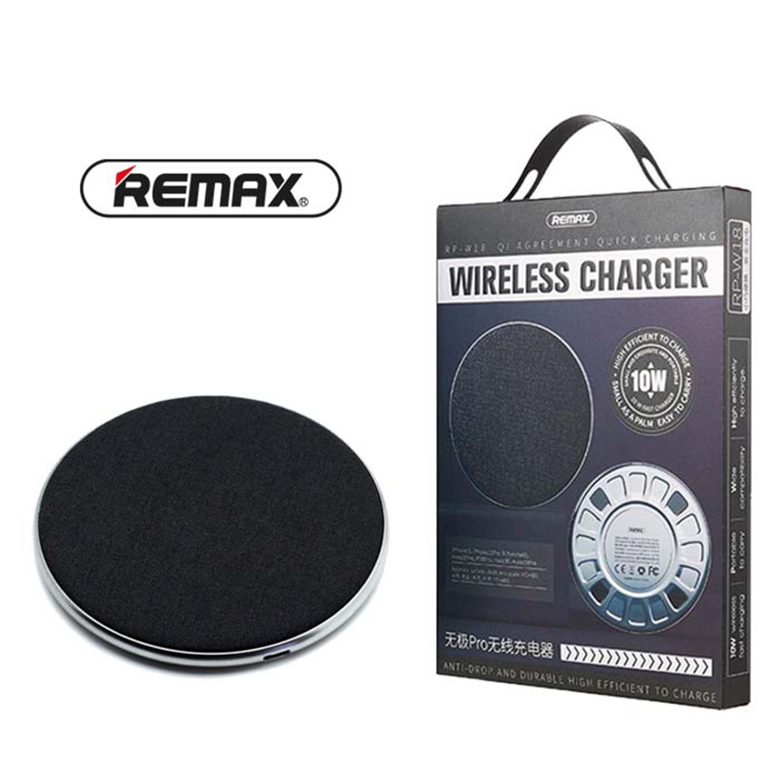 REMAX 10W Fast Wireless Charger Pad - Qi Certified for iPhone, Samsung Galaxy, AirPods - Perfect for Home, Office, and Car Use