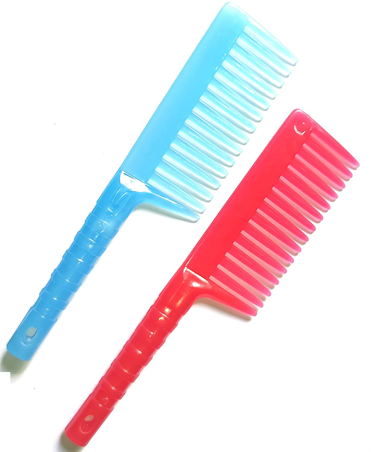 **Wide Tooth Shower Comb for Curly & Wavy Hair – Detangling Comb for Men & Women – 2 Pack Plastic Hair Combs for Gentle Styling & Wet Hair Care**    *(Perfect for Shower Use, Travel, Salons & Daily Detangling of Thick or Tangled Hair)*