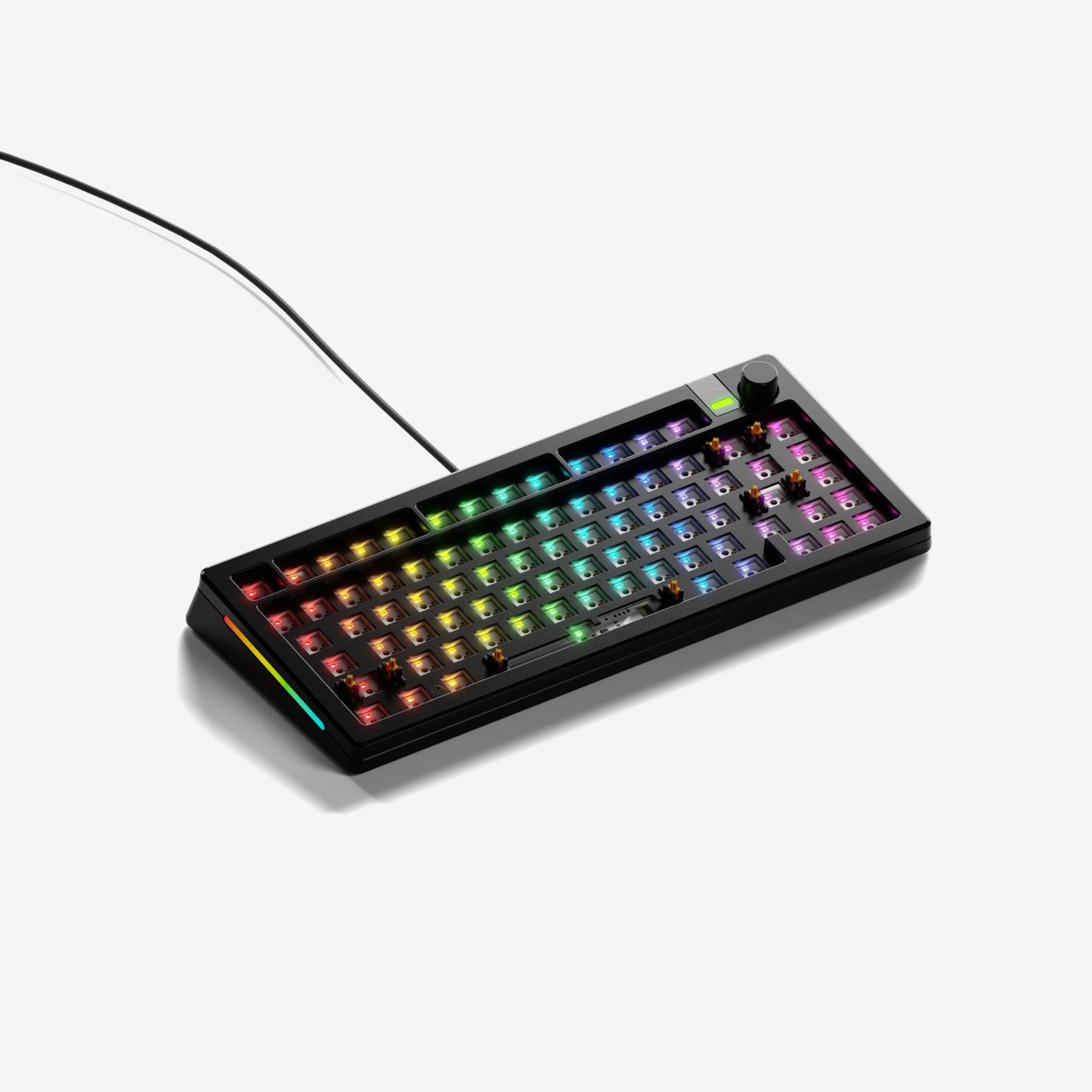 GMMK 3 PRO 60% Hot-Swappable Mechanical Gaming Keyboard Barebones Kit - Compact RGB Backlit for PC/Mac, Perfect for Esports & Typing Enthusiasts