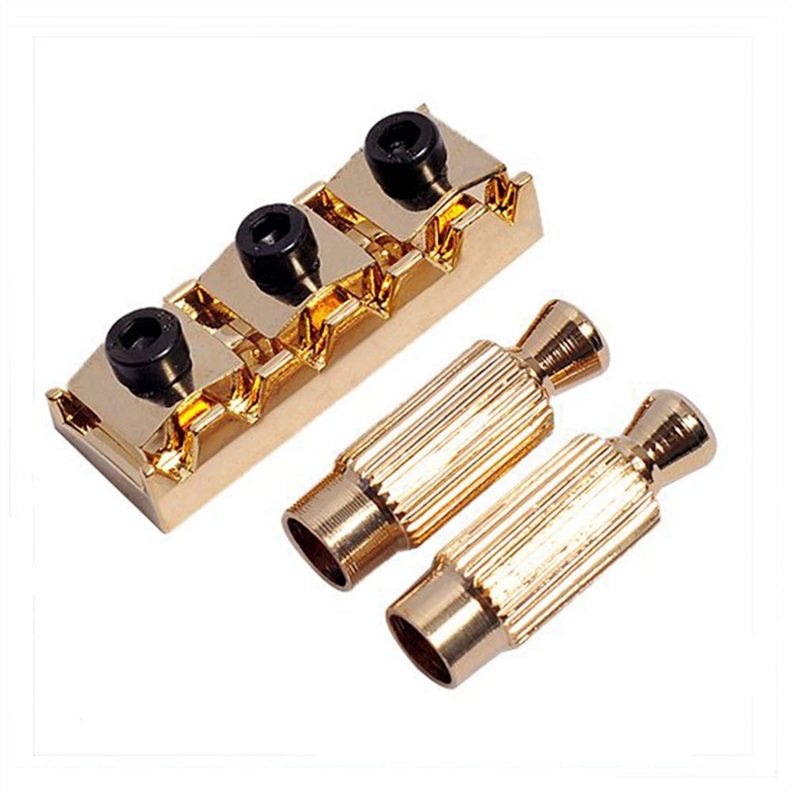 Gold Guitar Tremolo Bridge Parts System with 20Pcs Repair Tools - Premium Guitar Bridge Replacement & Maintenance Kit for Electric Guitars | Perfect for DIY Guitar Setup, Upgrades & Professional Repairs