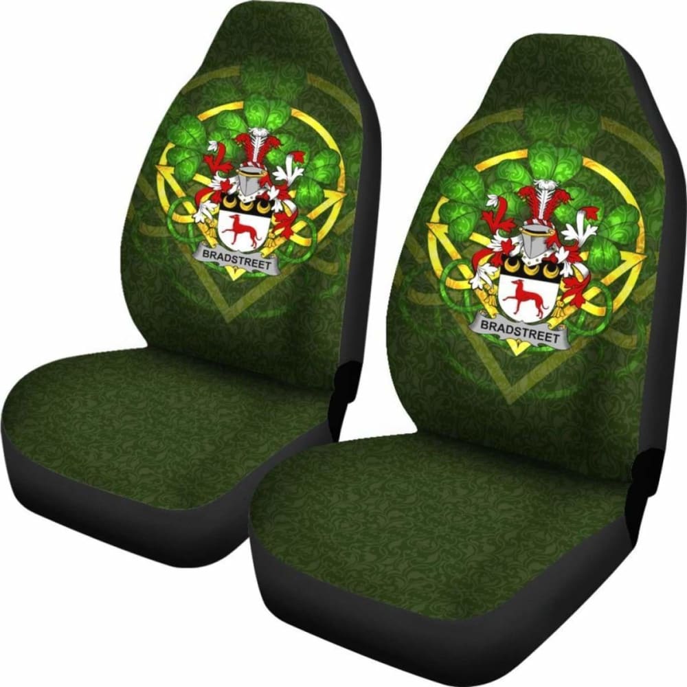 Bradstreet Ireland Car Seat Cover Set of 2 - Celtic Shamrock Design for Cars, SUVs & Trucks - Waterproof & Durable Seat Protectors for Pets, Kids & Everyday Use
