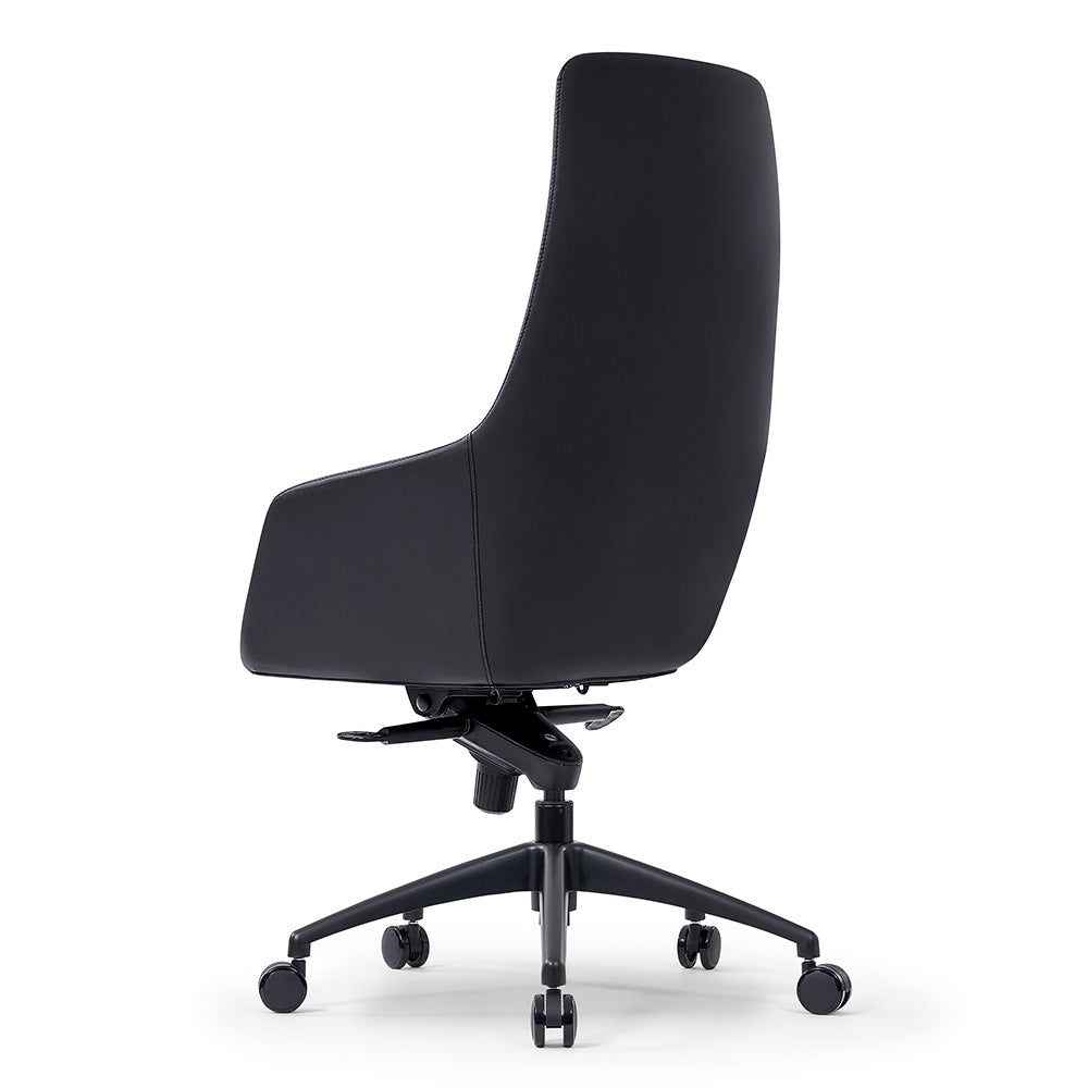 QUINN High Back Office Chair - Ergonomic Executive Desk Chair with Lumbar Support, Black - Perfect for Home Office, Gaming & Workspace Comfort