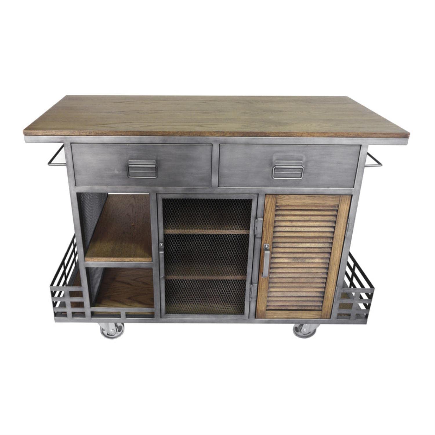 Yosemite Kitchen Island Cart - Stylish & Functional for Small Spaces