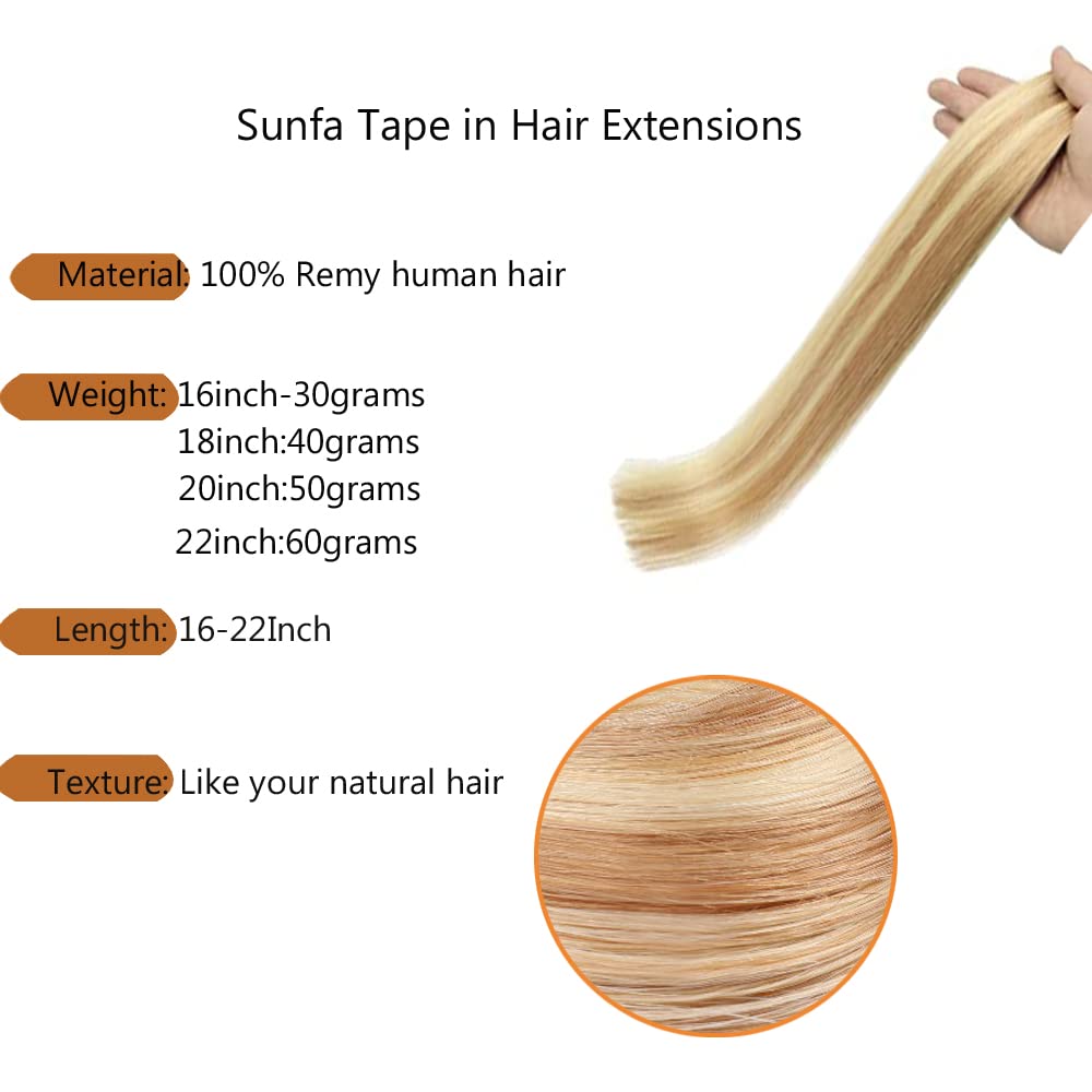 22'' 60g 20pcs Natural Invisible Tape-in Human Hair Extensions - Remy Brazilian Silky Straight Seamless Glue Hair Wefts for Women | Perfect for Daily Styling, Parties & Special Occasions