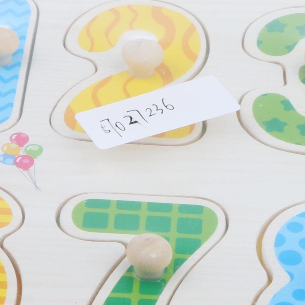 Enakshi Creations Wooden Peg Jigsaw Puzzle - Educational Number Learning Toy for Toddlers & Preschool Kids | Safe & Durable Wooden Baby Gift | Perfect for Early Childhood Development & Montessori Learning