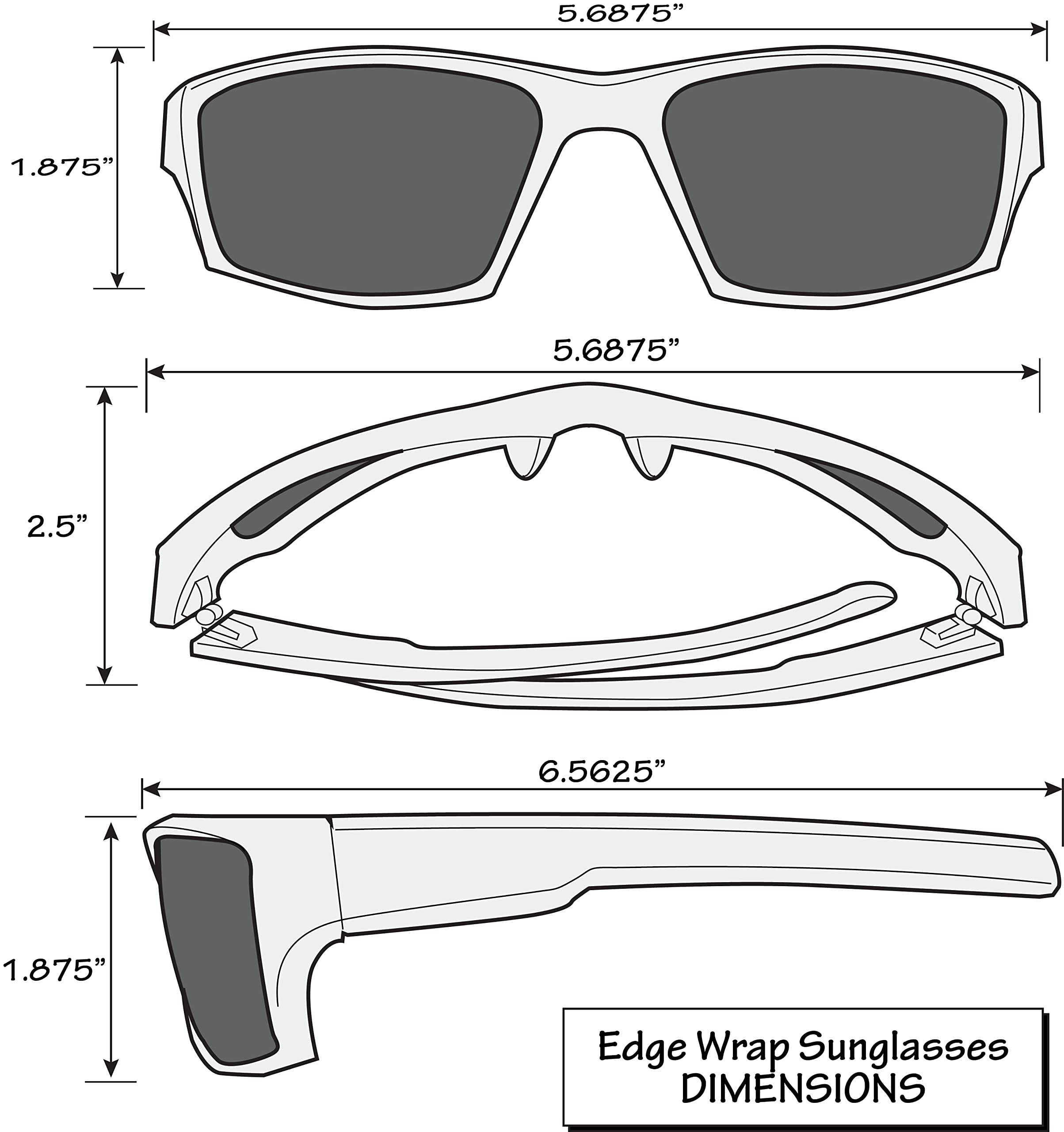 LSU Tigers Edge Wrap Sunglasses for Men & Women - Polarized Sports Sunglasses for Running, Cycling, Fishing - LSU Fan Gear & College Accessories