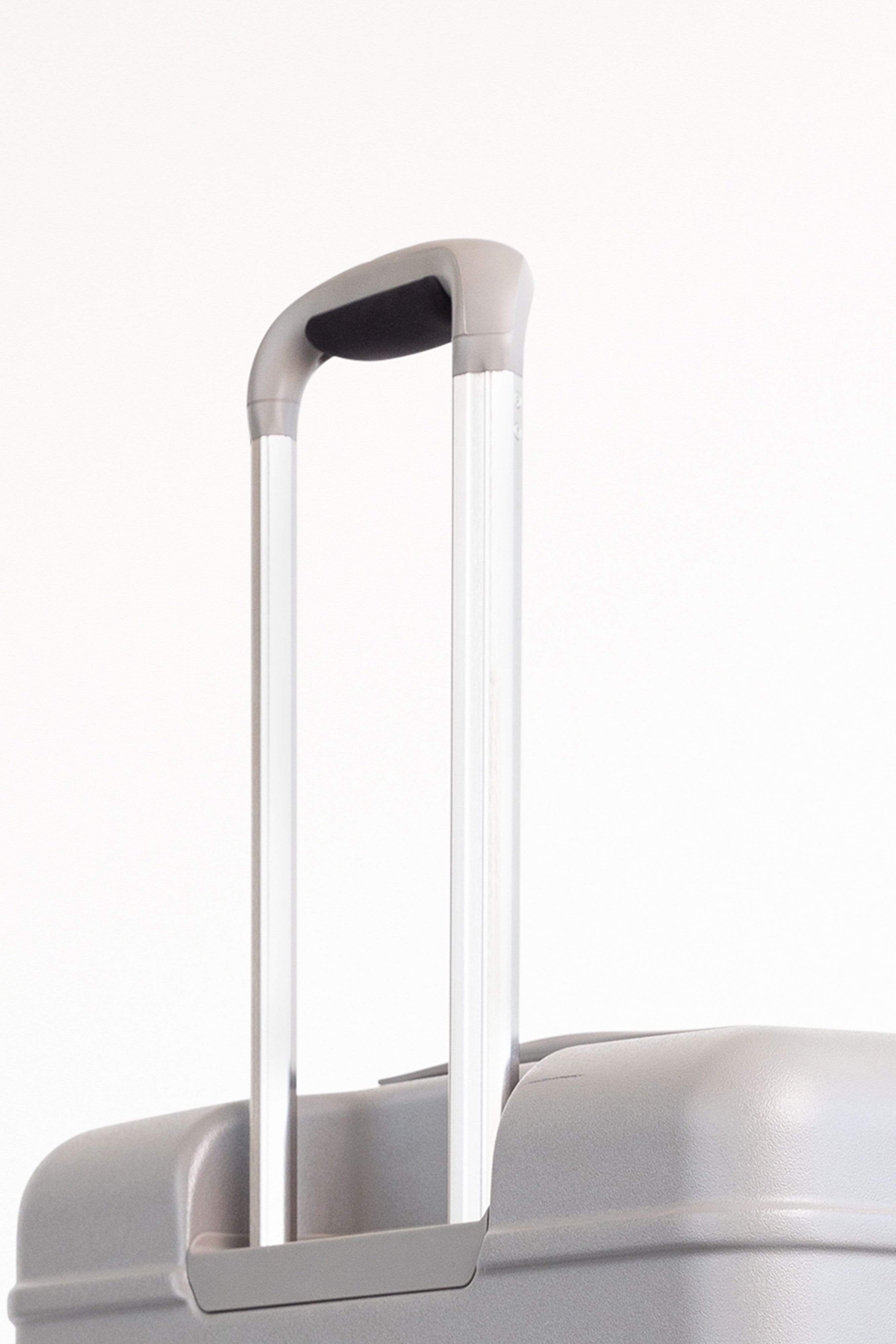 Large Grey Check-In Roller Luggage - Spacious & Durable Suitcase for Air Travel, Business Trips & Vacation Packing