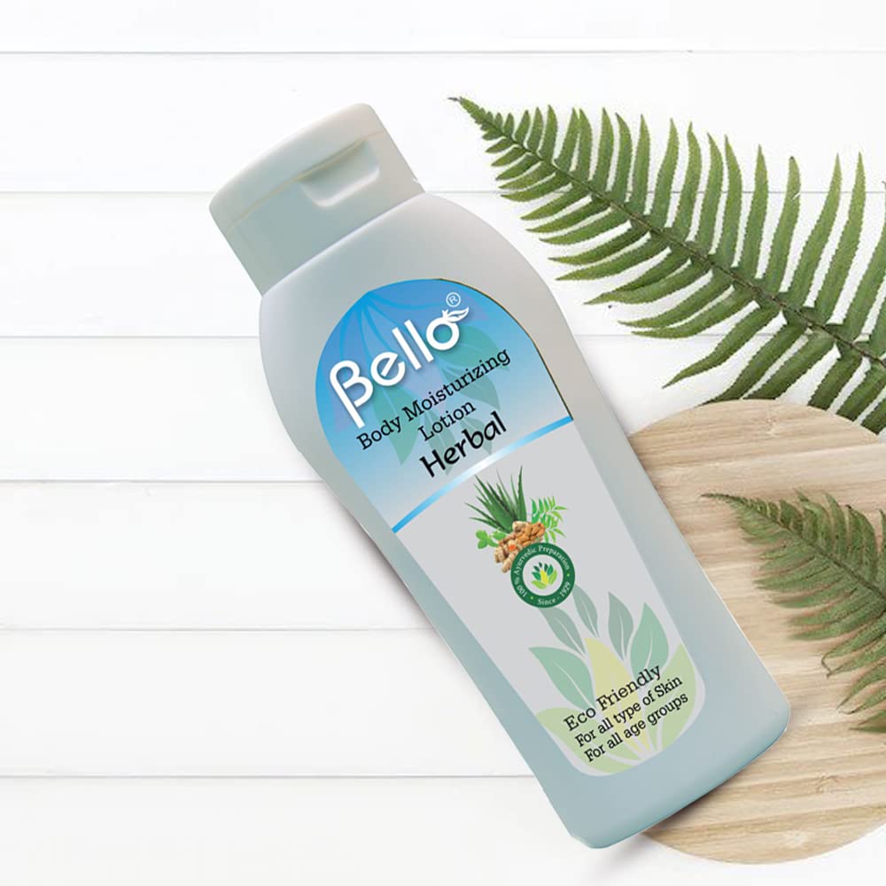 Bello Body Moisturizing Herbal Lotion 200ml (Pack of 2) - Deep Hydration for Dry Skin | Daily Body Moisturizer for Smooth & Soft Skin | Perfect for Winter Care & After Shower Use