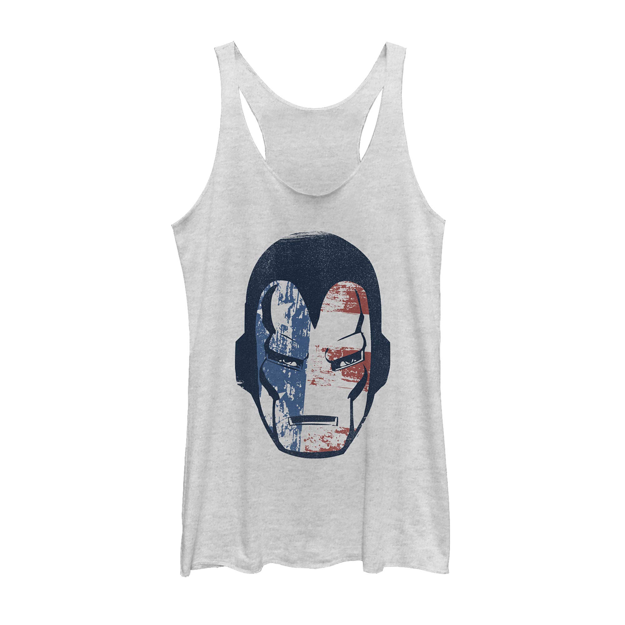 Marvel Classic Iron Man Americana Women's Racerback Tank Top - Superhero Graphic Tee for Women | Casual Summer Outfit, Cosplay & Comic Con Costume