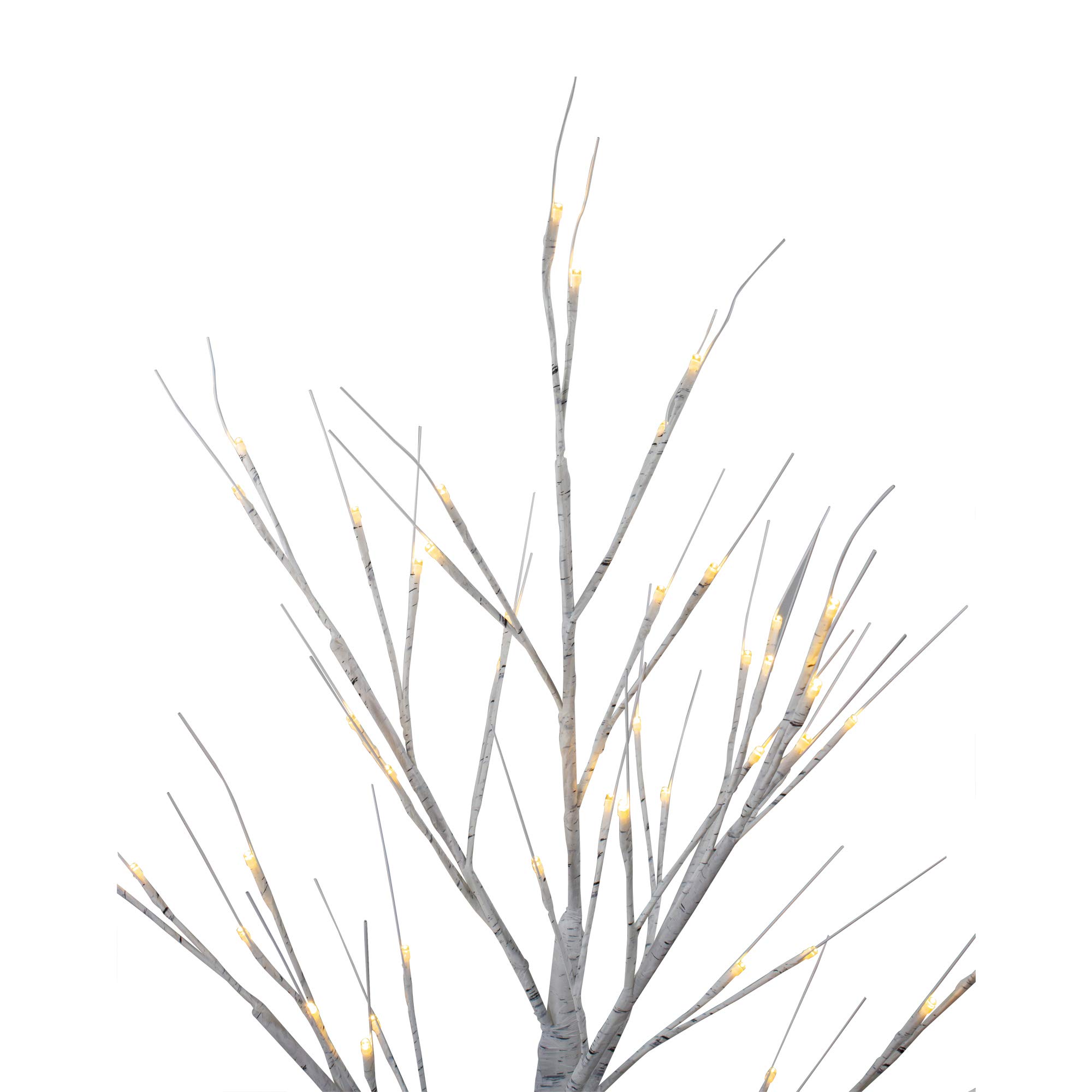 Northlight 4' White LED Birch Tree Outdoor Decoration Lights - Weatherproof Fairy Lights for Garden, Patio, and Landscape Lighting