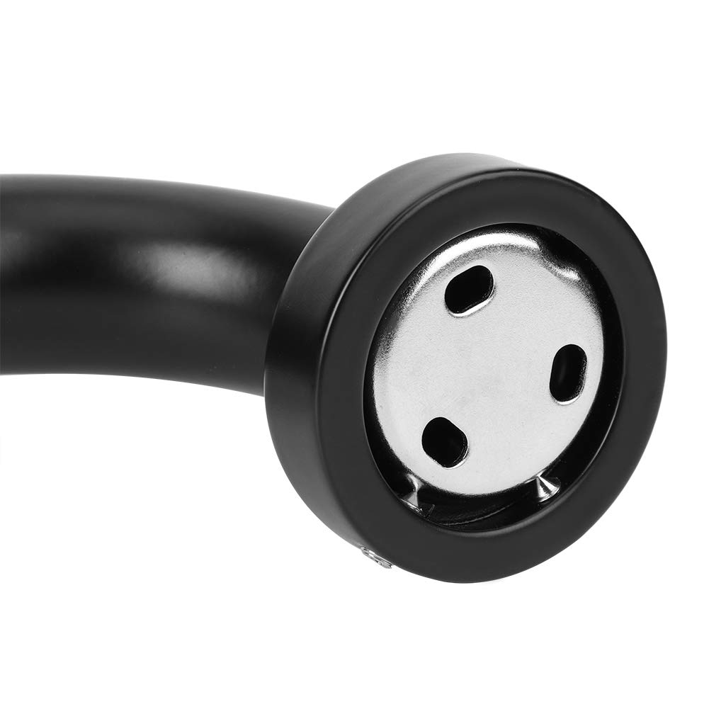 FTVOGUE 30Cm Space Aluminum Black Anti-Slip Bathroom Safety Handrail - Sturdy Bathtub Grab Bar for Elderly & Disabled - Perfect for Shower, Toilet, and Bathroom Safety (Black)