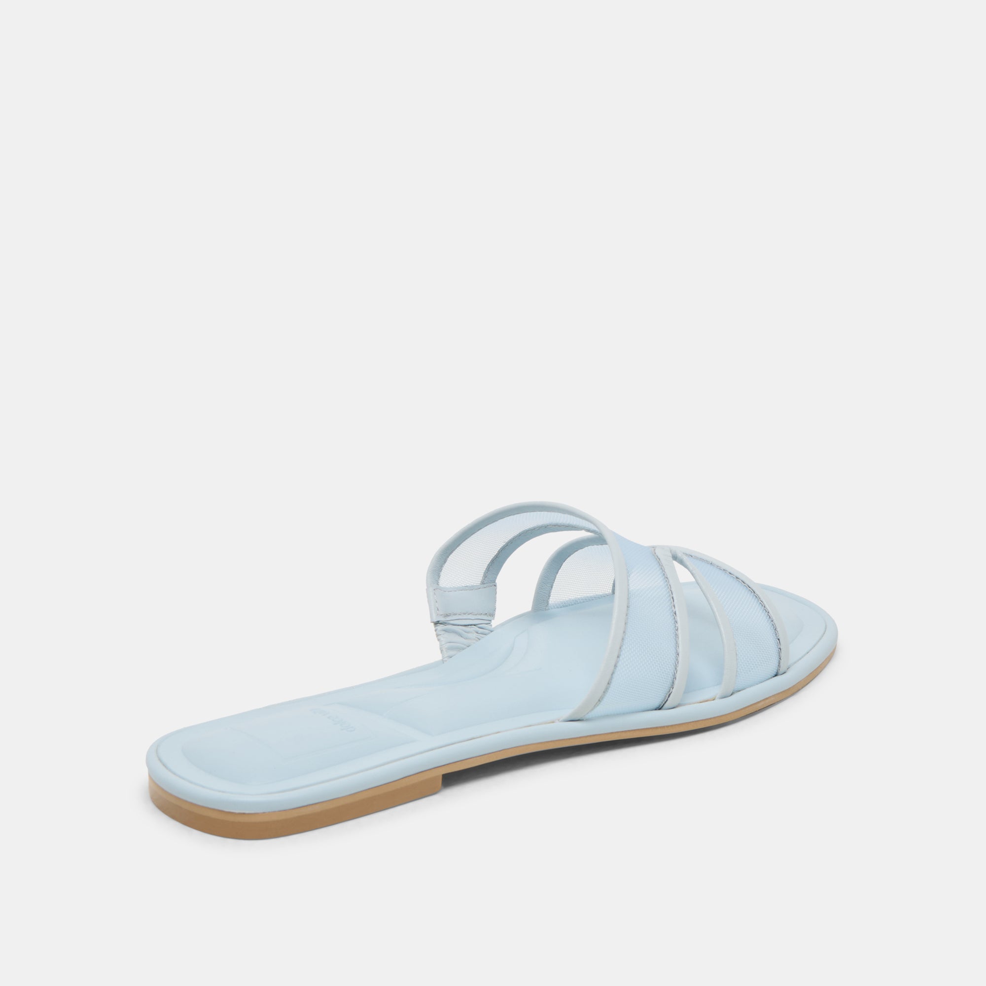 FLORI Women's Ice Blue Mesh Sandals - Comfortable Summer Beach Walking Shoes for Outdoor Activities and Casual Wear