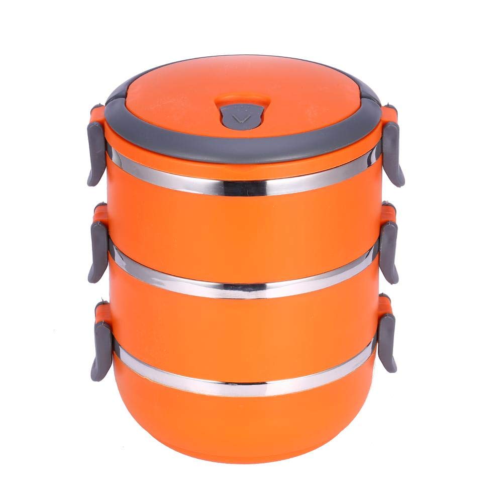 Stainless Steel Lunch Box with Lids - 1/2/3 Layer Round Food Storage Container for Picnic, Office & School | BPA-Free, Leak-Proof, Durable & Eco-Friendly