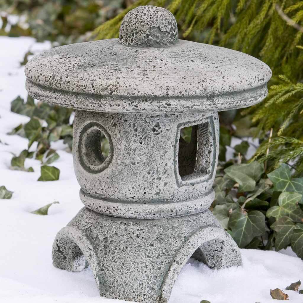 Campania International Rustic Medium Pagoda Planter - Elegant Outdoor Garden Decor for Patio, Balcony & Porch