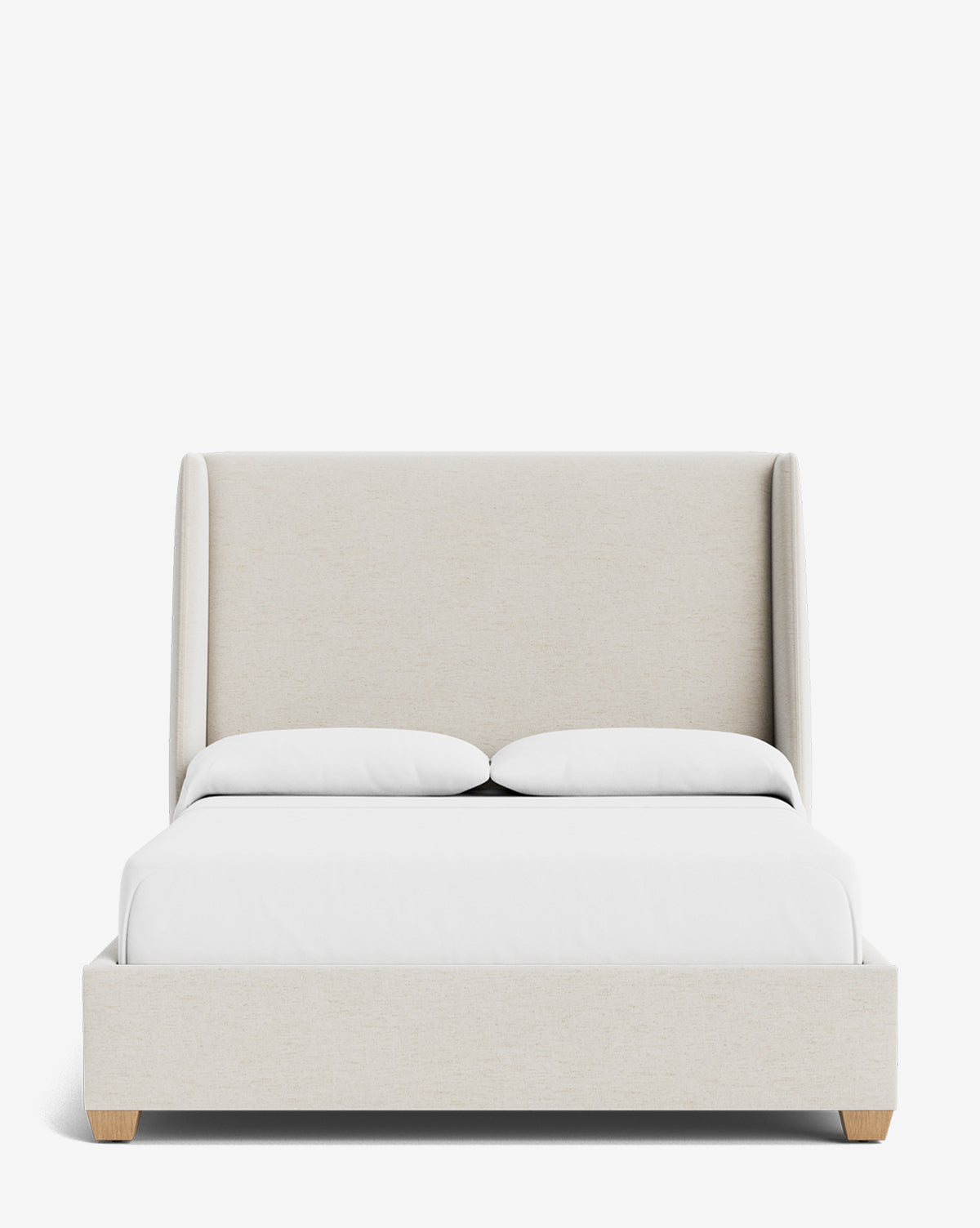 Walt Bed Tall Headboard - Queen Size Upholstered Bed Frame with Adjustable Height - Perfect for Modern Bedroom Decor & Small Spaces