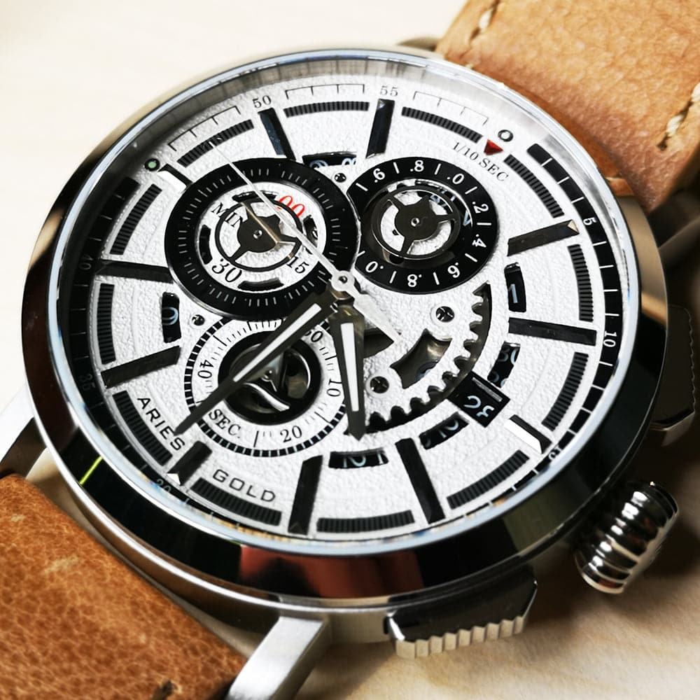 ARIES GOLD HAWK G 7018 S W Men's Luxury Watch - Stylish Analog Wristwatch for Business, Casual & Formal Occasions