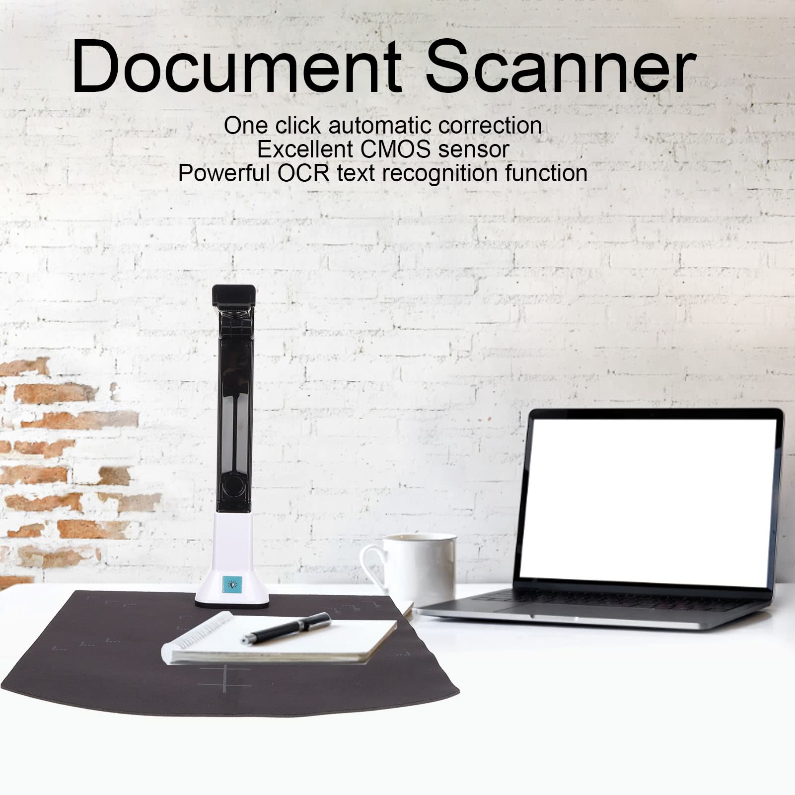 FRZY Portable HD Document Camera with CMOS Sensor - Ideal for Office Documents, Images, and Note-Taking | Perfect for Online Teaching, Remote Work, and Video Conferencing