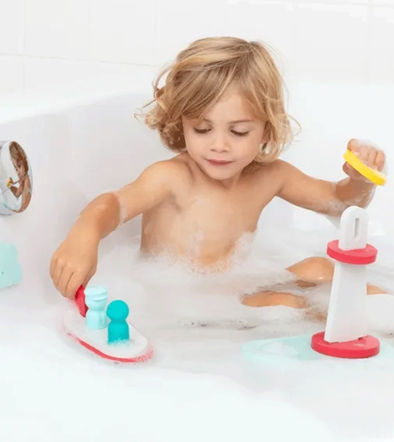 Quut To The Rescue Bath Toy Puzzle Friends - Fun & Educational Bathtime Toys for Toddlers & Kids - Perfect for Sensory Play & Learning During Bath Time