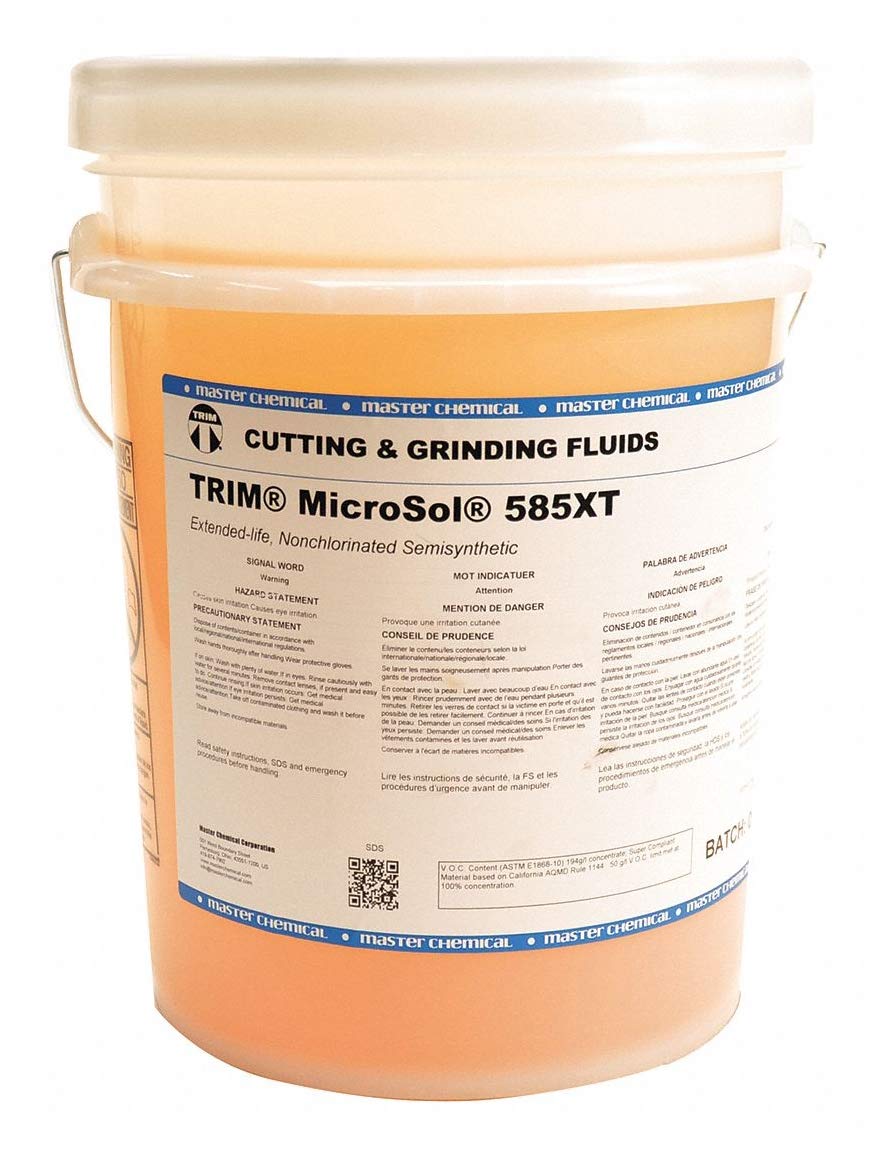 TRIM Cutting Oil 5 Gallon Bucket - High Performance Metalworking Lubricant for CNC, Milling & Lathe Operations | Amber Container