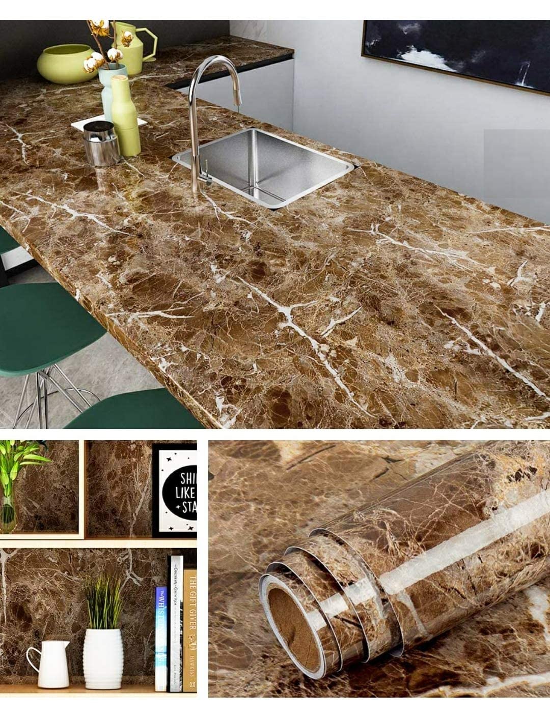 **SUNBIRD Waterproof Non-Slip Kitchen Cabinet Shelf Liners - 24