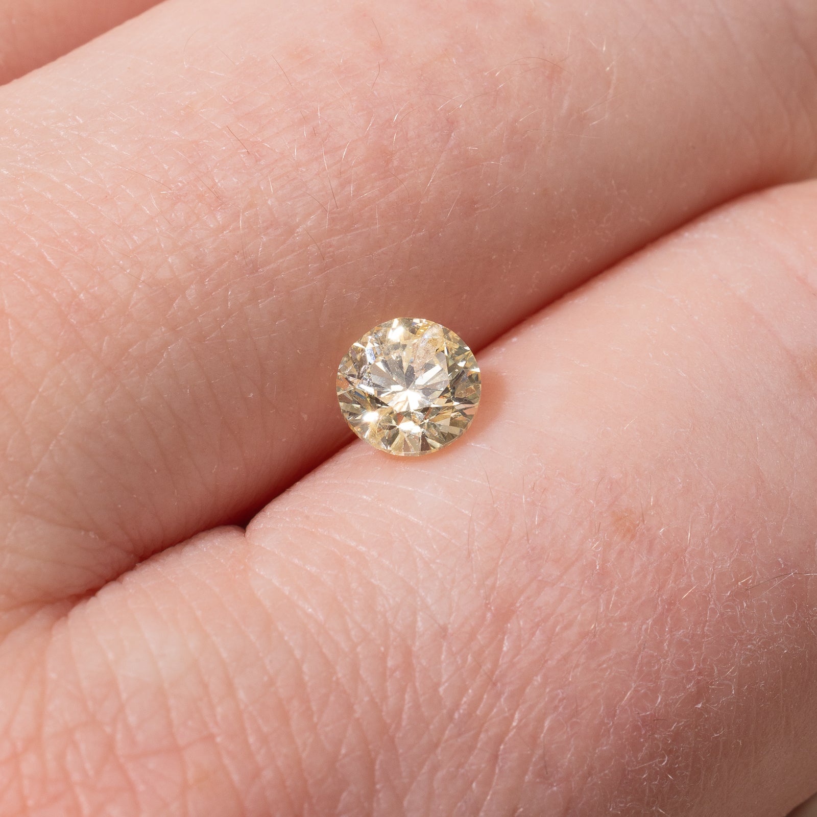 0.71ct Round Brilliant Cut Loose Yellow Diamond for Engagement Rings & Fine Jewelry Making | GIA Certified Natural Diamond