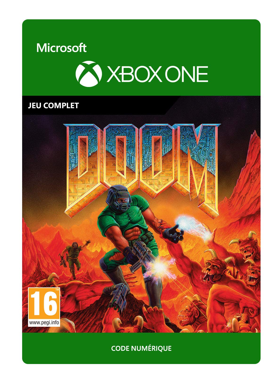 DOOM I (1993) - Xbox One Digital Download Game Code | Classic First-Person Shooter for Retro Gaming & Action Adventure Lovers