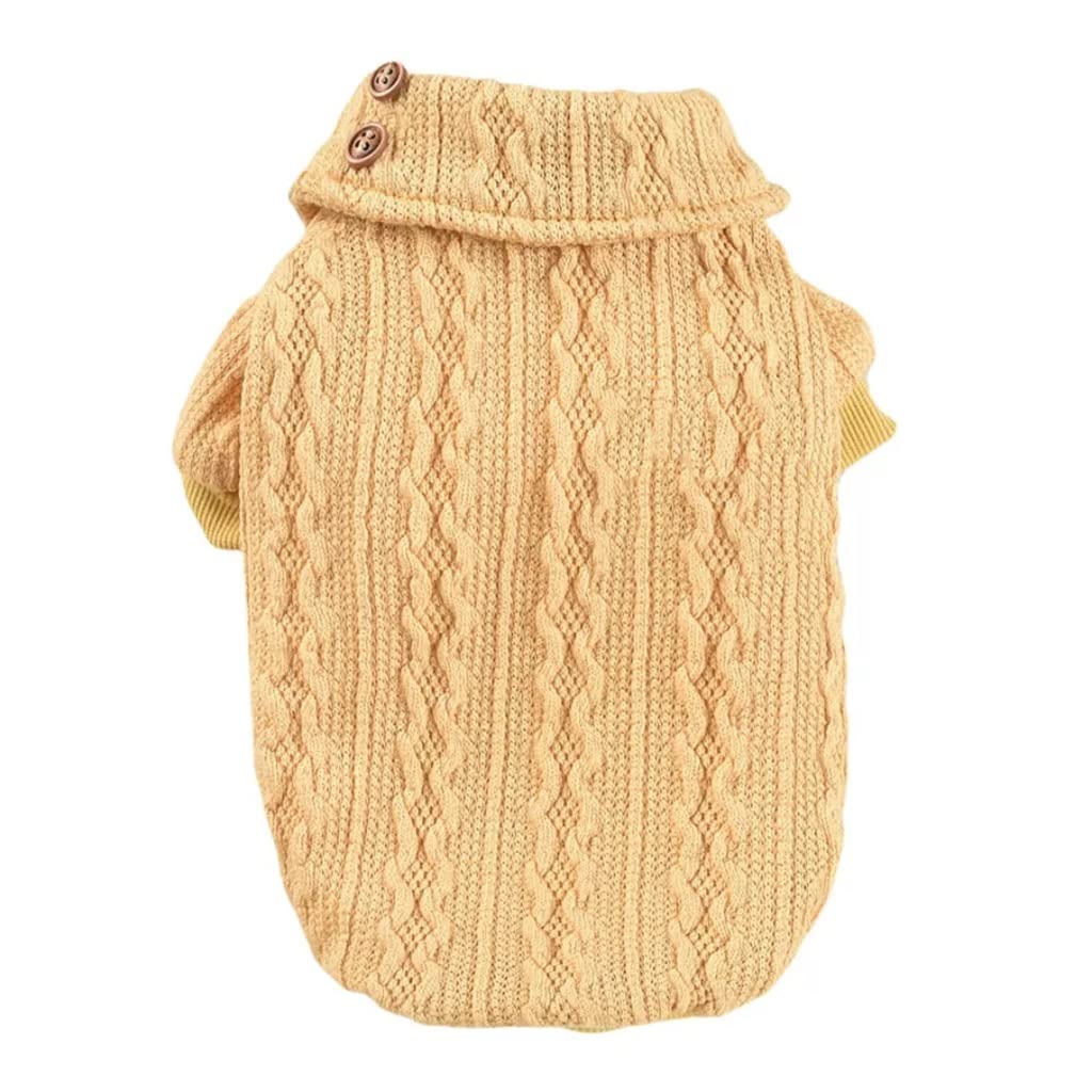 HFDGDFK Wavy Knit Dog Sweater for Small Dogs - Autumn & Winter Pet Clothes for Teddy, Pomeranian, Schnauzer (XXL, Color B) - Cozy Outfit for Daily Walks & Indoor Comfort