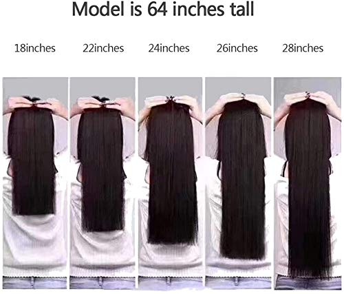 6D Machine Quick No-Track Groove Human Hair Extensions - 10 Rows, Blonde, 26 Inches | Real Human Hair for Seamless Blending & Volume | Perfect for Parties, Weddings & Everyday Styling