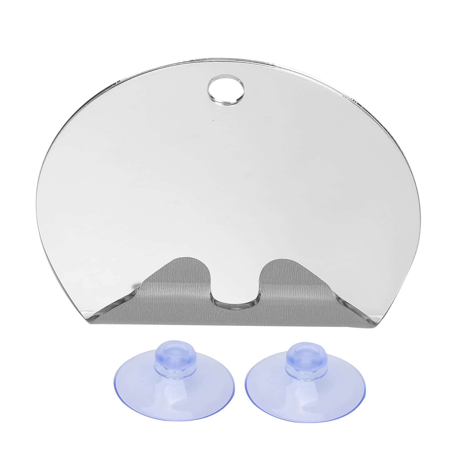 JERYS Fogless Shower Mirror with Razor Holder - Anti-Fog Bathroom Mirror for Shaving, Shatterproof Design with Powerful Suction Cups - Perfect for Steam Showers, Grooming & Travel