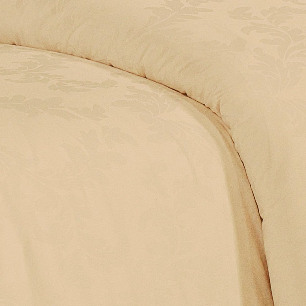 Premium Natural Comfort Bedding Collection - 100% Organic Cotton King Size Duvet Cover Set in Leaf-Ivory | Soft Breathable Luxury Bed Sheets for Master Bedroom, Guest Room & Hotel Decor