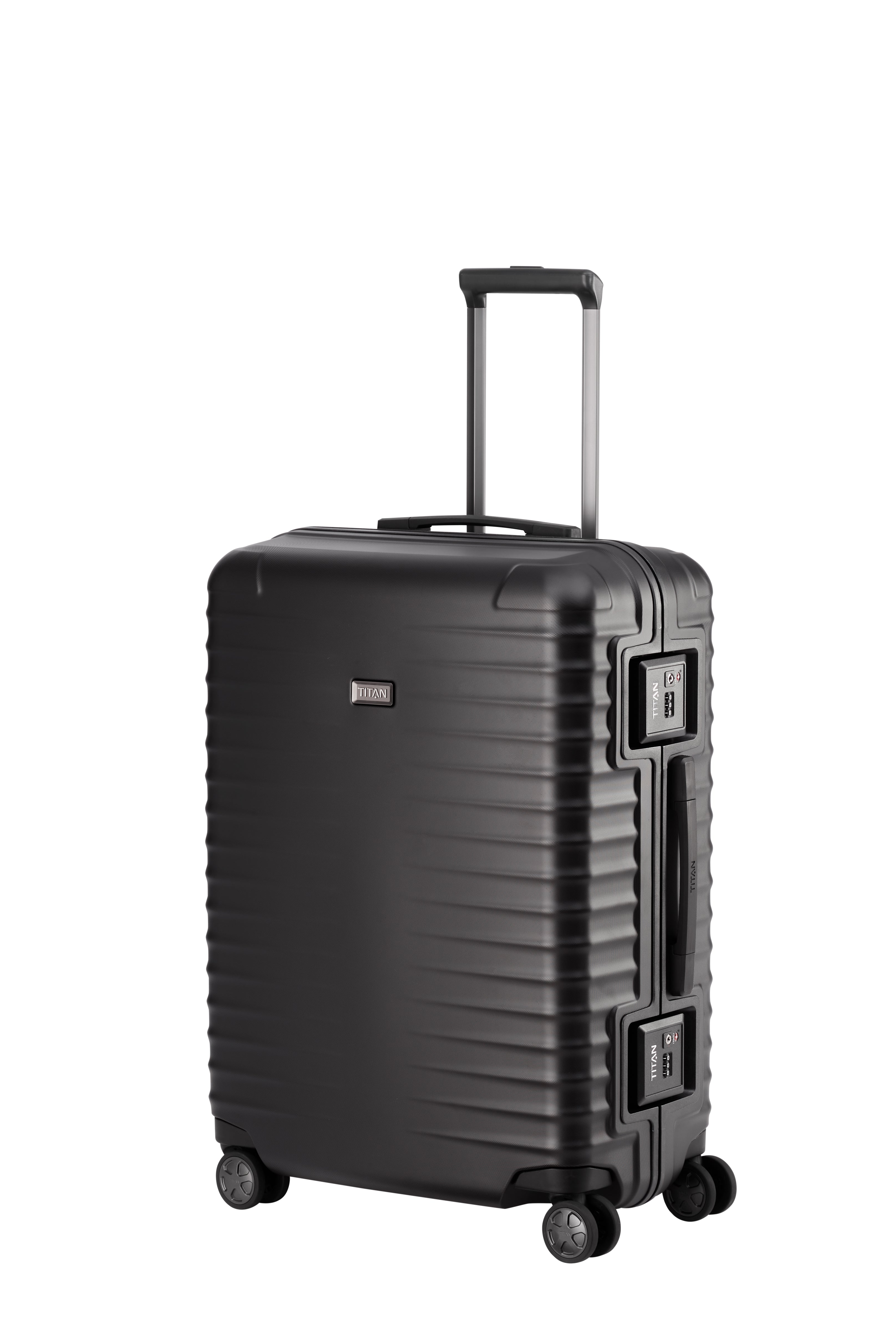 Titan LITRON Frame Trolley M Medium Luggage - Lightweight Carry-On Suitcase for Travel, Business & Weekend Getaways | Durable Spinner Wheels & Easy-Grip Handle