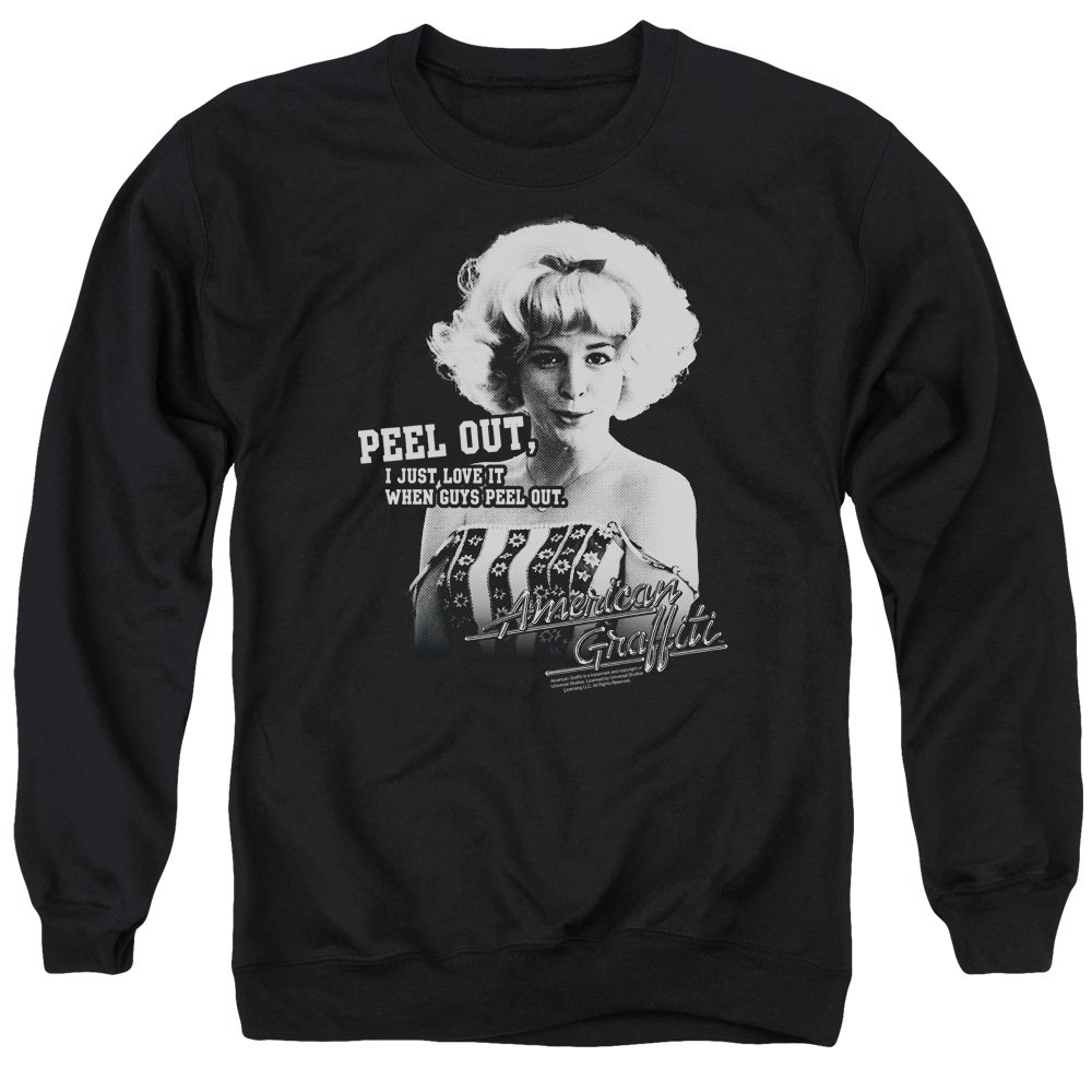American Graffiti Peel Out Graphic Unisex Crewneck Sweatshirt for Men & Women | Vintage Streetwear Style for Casual Wear & Urban Fashion