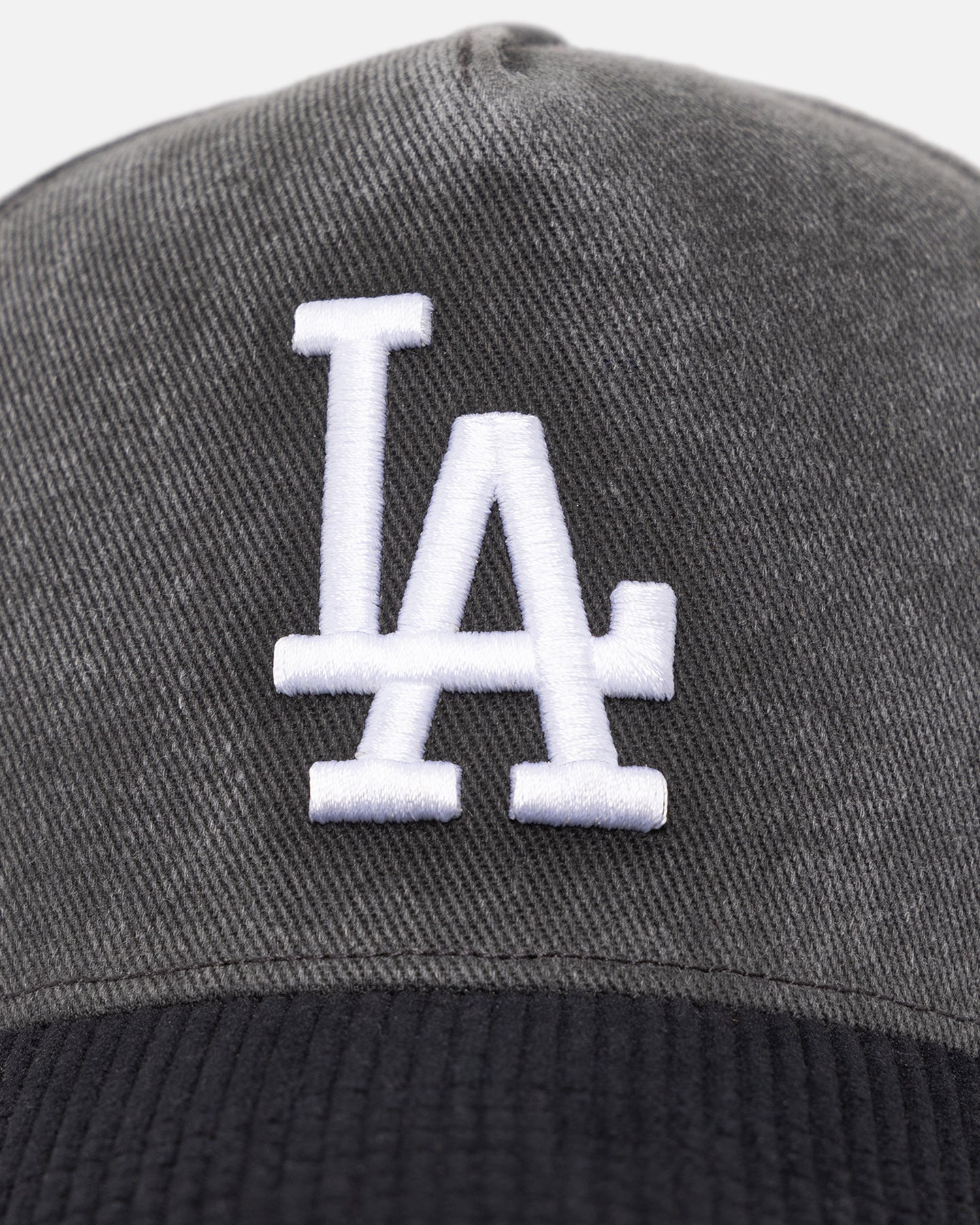 47 Brand Los Angeles Dodgers 'Apollo Corduroy' Snapback Hat - Black Adjustable Baseball Cap for Men & Women - Perfect for Game Day, Streetwear & Sports Fan Fashion