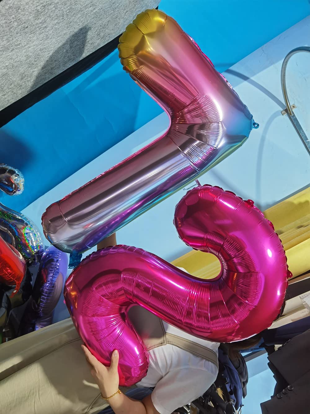 32 Inch Pink Number 6 Foil Balloon - Birthday Party Decoration Supplies for Girls, Baby Showers, Gender Reveals & Anniversary Celebrations - Perfect for Photo Backdrops, Cake Toppers & Event Decor