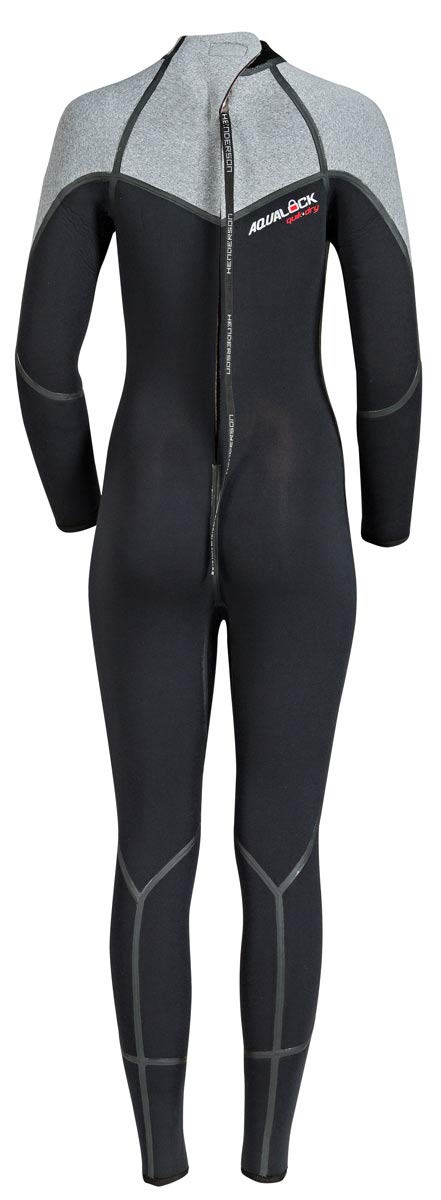 Henderson 7mm Aqualock Quickdry Women’s Back Zip Wetsuit Jumpsuit - Perfect for Surfing, Scuba Diving & Water Sports