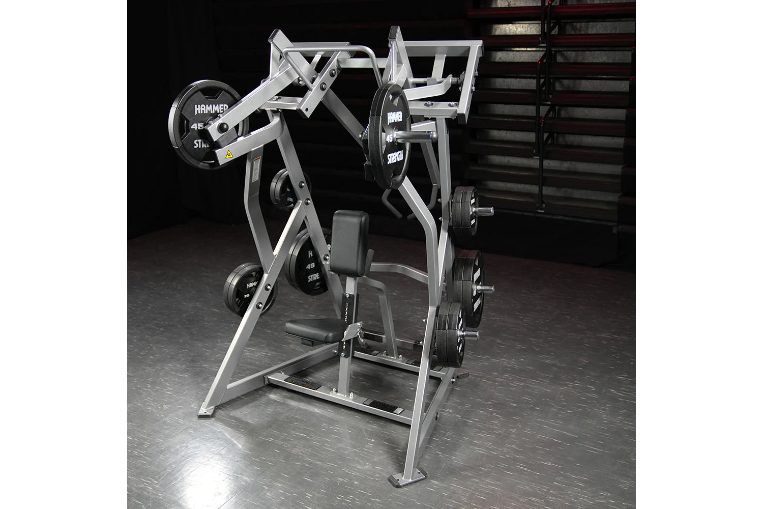 Hammer Strength Plate Loaded Iso-Lateral Row Machine for Home & Commercial Gym - Build Back Muscles with Adjustable Weight Training Equipment