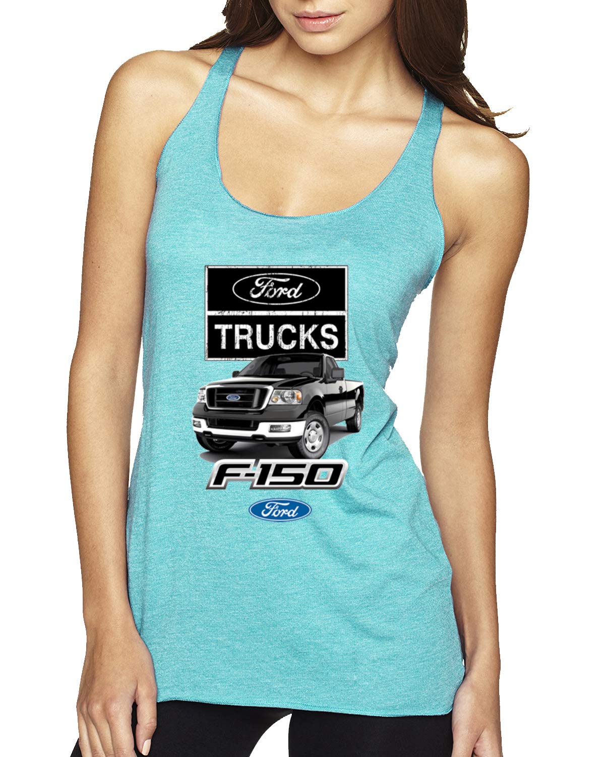 Vintage Ford Trucks Legend - Built Tough Tri-Blend Racerback Tank Top for Men & Women | Retro Car Enthusiast Apparel, Casual Wear, Car Show Outfit