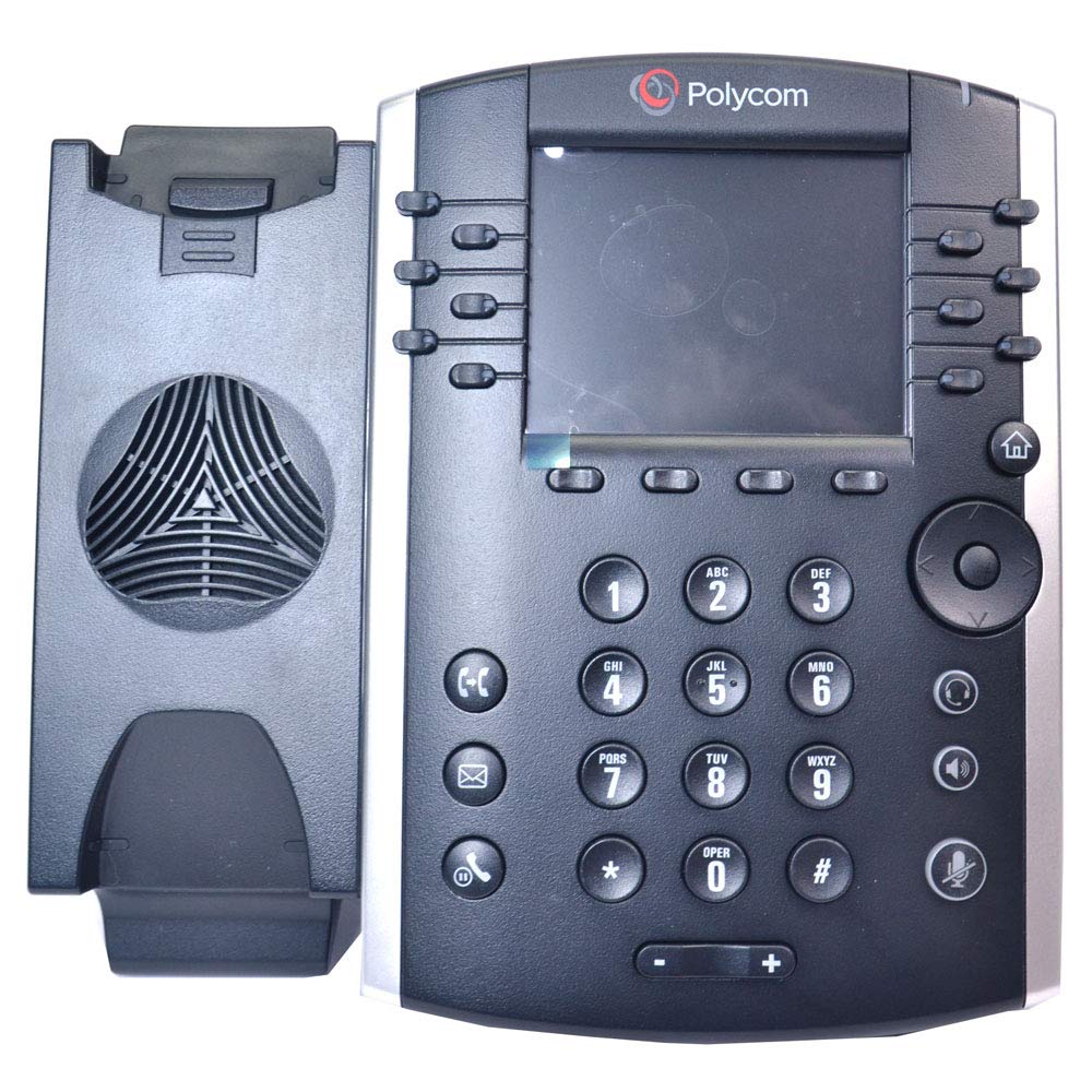Polycom VVX 401 VoIP Business IP Phone with Power Supply - Ideal for Office, Call Center & Remote Work Communications