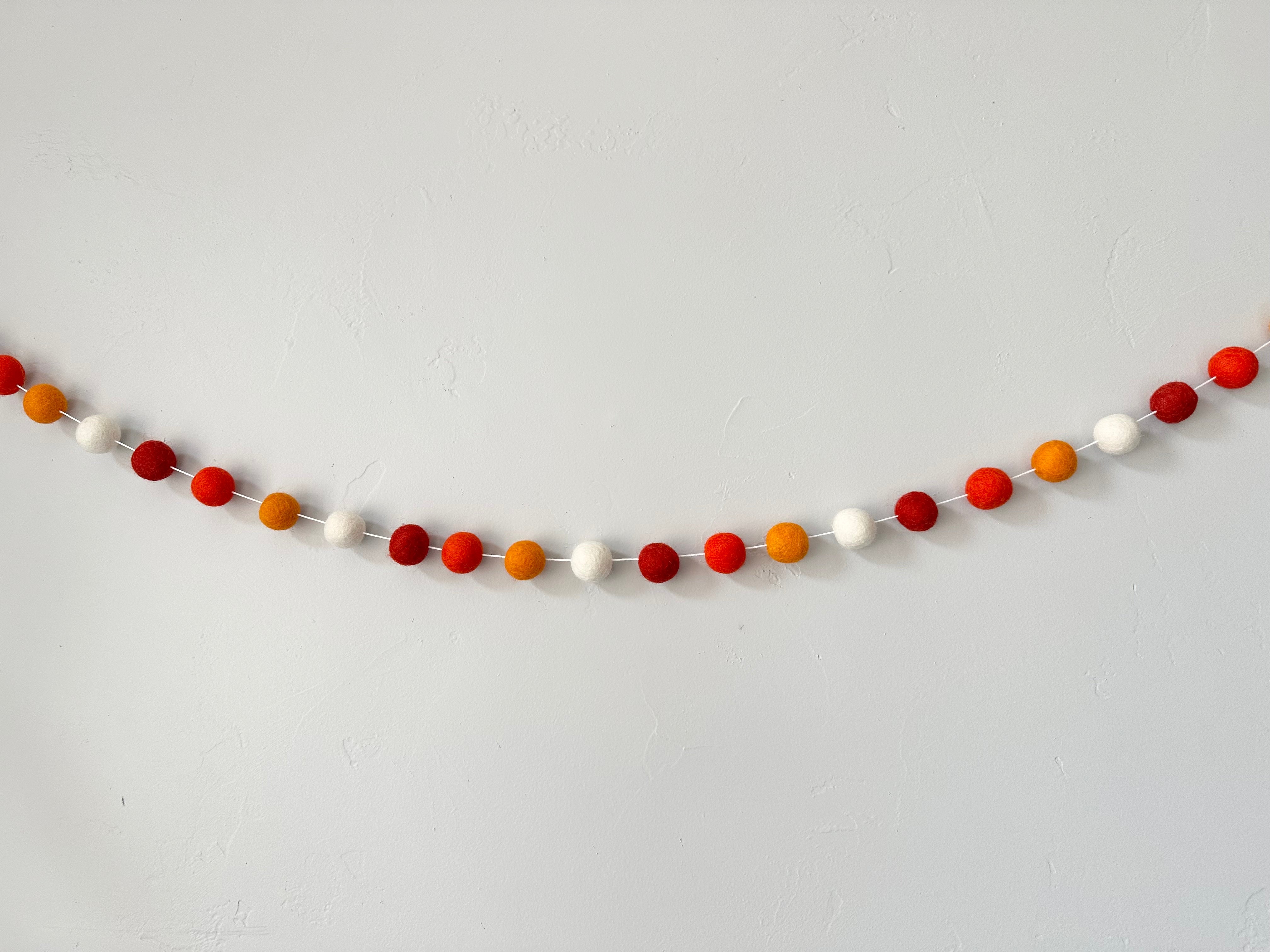 Vibrant Orange Gradient Garland - Perfect for Home Decor, Party Backdrops & Wedding Decorations