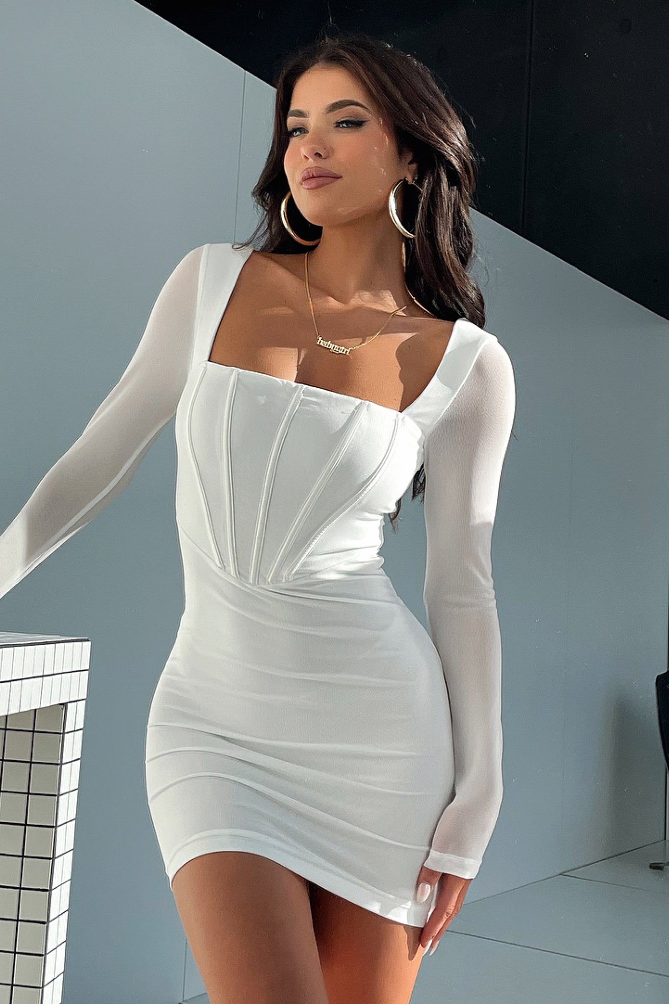 Gilmore Dress - Elegant White Women's Dress for Casual Wear, Parties & Special Occasions | Perfect for Summer, Weddings & Date Nights