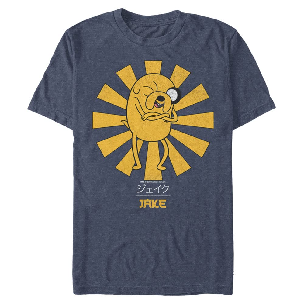 Adventure Time Men's Big & Tall Jake The Dog Graphic T-Shirt - Comfortable Cotton Tee for Casual Wear, Cosplay & Cartoon Fans