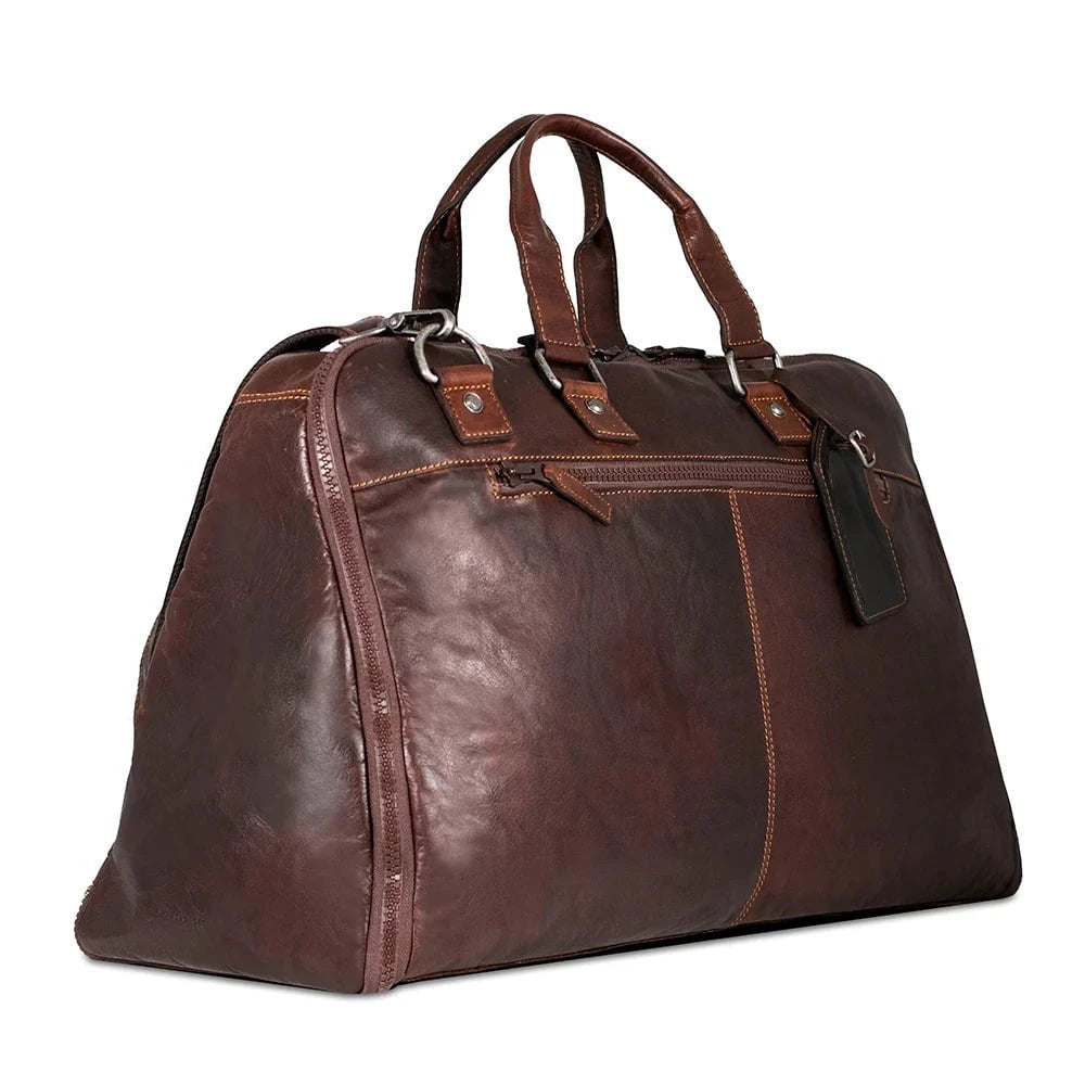 Jack Georges Voyager Large Convertible Valet Bag - Premium Leather Travel Organizer for Men | Business Trip & Weekend Getaway Essential